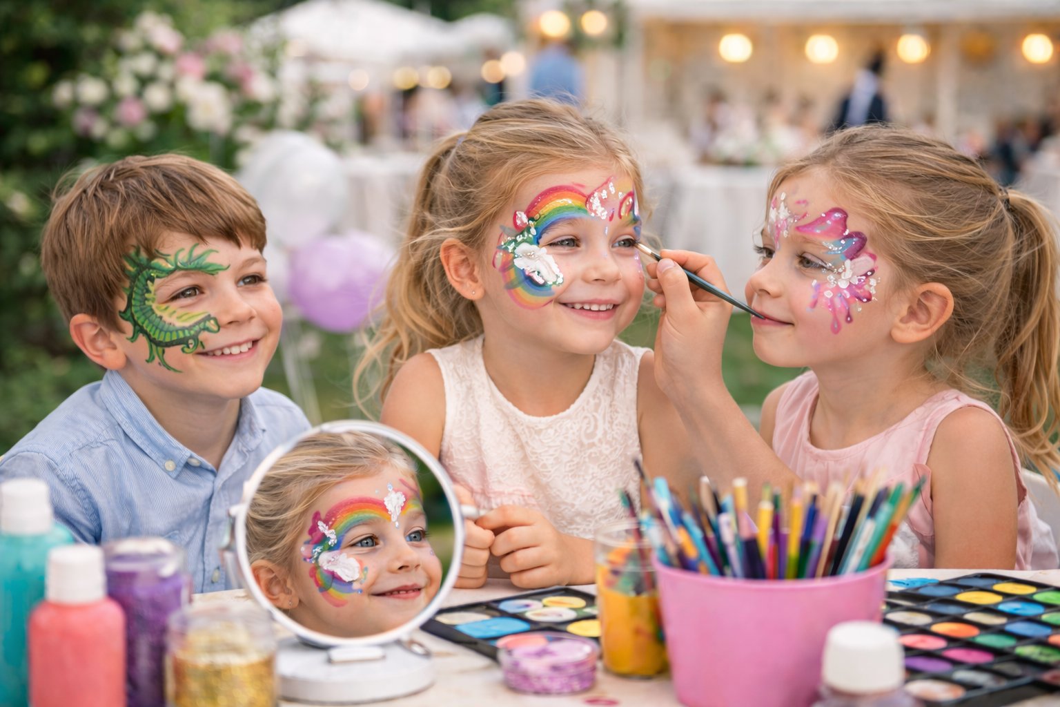 Kinderschminken auf Events